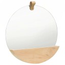 vidaXL Veggspeil heltre furu 35 cm
