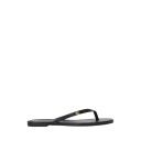 Lauren Ralph Lauren Raquel Leather Flip Flop   Black   37.5