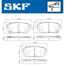 Bremseklosser SKF VKBP 80332 A
