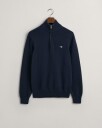 Gant Bomullsgenser med half-zip EVENING BLUE XXXL