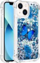 Trolsk Mobildeksel med Flytende Glitter Sommerfugl (iPhone 13 Pro Max)