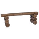 vidaXL benk Naturlig 110 x 30 x 34 cm Massivt Teaktre