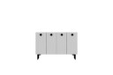 Sylas Konsollbord 120x120 cm   Hvit/Svart