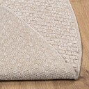  Områdetepper Rund FARO Krem Ø 160 CM Polyester