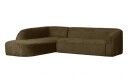 Bepurehome Sloping Corner Sofa Left Velvet bonsai