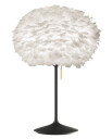 Umage Eos Bordlampe Medium Hvit med Base I Sort med USB