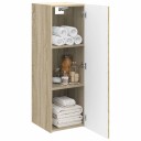  Vegghengt Badskap Sonoma eik 33 x 34,5 x 60 cm Konstruert tre