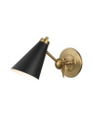 Visual Comfort Signoret Task Sconce Brass/Black