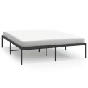 vidaXL Sengeramme i metall svart 150x200 cm