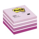 Post-it Kube 76 x 76 mm rosa/hvit