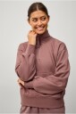 Ellos Studio Collegegenser Halfzip Core Brun