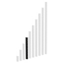 Adam Hall 61535 B Kraftig Rack Rail Svart 2 Unit