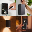 Philips Hue Resonate utelys vegg sort 2 stk