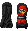 LEGO® Wear Votter LWAgan 812 Svart/Rød LEGO® Wear 11 12 år 146 152 Votter