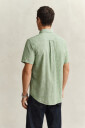 Gant Regular fit kortermet skjorte i bomullslin HERB GREEN XXXL