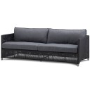 Cane line Diamond 3 seters sofa grafitt