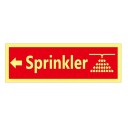 Skilt Sprinklerpil Høyre
