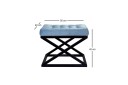 Gillie Sittepuff 40 cm   Svart/Turkis