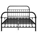 vidaXL Sengeramme svart metall 140x200 cm