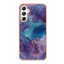 Samsung Galaxy A25 Marble Pattern Electroplated IMD TPU-deksel Lilla