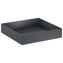 vidaXL Hageblomsterpotte Antrasitt 100 x 100 x 20 cm Kaldvalsestål
