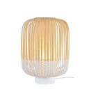 Forestier Bamboo Bordlampe M White