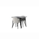 Venture Home Spisegruppe Venture Home Tempe med 2 Velvet Stoler GR22937