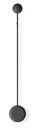 Vibia Pin Vegglampe 1692 On/Off Svart