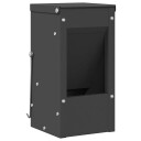 Vidaxl Kaninfôrer Svart 12.5 X 12.5 X 25 cm 1.5 kg Kaldvalsget Stål
