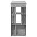  Barbord med stativer betonggrå 102x50x103,5 cm konstruert tre 8721158386465