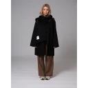 Clermonte Sandy Wool Coat With Scarf