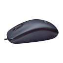 Logitech M90 Kablet Optisk Mus - Svart - Ergonomisk Design