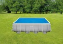 Intex Soldrevet bassengtrekk blå 378x186 cm polyetylen