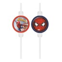 Marvel Spider-Man Sugerør m/ dekor - 4 stk