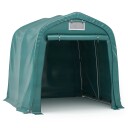 vidaXL Garasjetelt PVC 2,4x2,4 m grønn