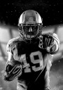 American Football Player Plakat Plakat / 30x40cm