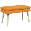 vidaXL Dobbel-lags benk Mørk Gul 80 x 40 x 47 cm Stoff