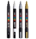 Posca Posca PC-3M Metallic  Set of 4
