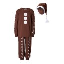 Hedlundgruppen Pepperkakemann Barn Brun Deluxe Kostyme Large 11125801-122-128