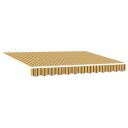 vidaXL Reserveduk til markise Oransje og Svart 235 x 195 cm Polyester