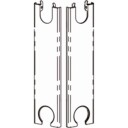 Stelrad radiator endelokksett T22 H200 Hvit