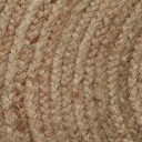vidaXL Matte flettet jute 120 cm rund
