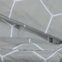  Sengesett grå 200x200 cm bomull 8720845432393