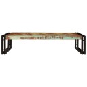 Badehylle med hylle 100 x 50 x 23 cm Massiv mango tre jern