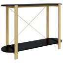 vidaXL Konsollbord svart 110x38x75 cm konstruert tre