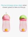 Munchkin Tip &  Sip Sugrørskopp 296 ml 2-Pack, Pink/Yellow