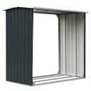  Vedskjul Galvanisert Stål 172x91x154cm Antrasitt