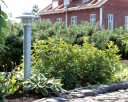 Westal Arnäs Pullert 1250 mm E27 med fotplate Galv/Sølv Belysning