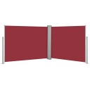 vidaXL Uttrekkbar sidemarkise 140x1000 cm rød