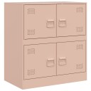  Skjenk rosa 67x39x73 cm stål